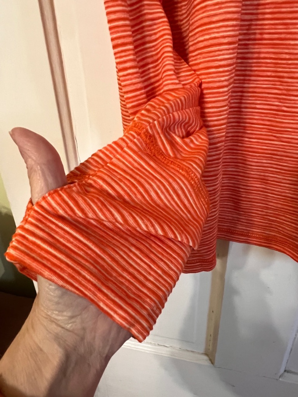 New Era Orange Striped Baltimore Orioles Quarter-Zip Pullover - Picture 5 of 11